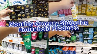 January 2024 Monthly Grocery Shopping for Household Products and Toiletries [upl. by Rastus]