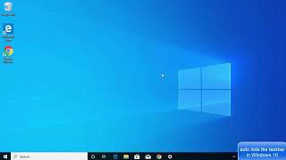 How to Hide the Taskbar in Windows 10 [upl. by Ecinert]