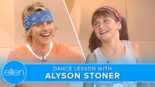 Missy Elliot Dancer Alyson Stoner Teaches Ellen Hip Hop [upl. by Warrin]