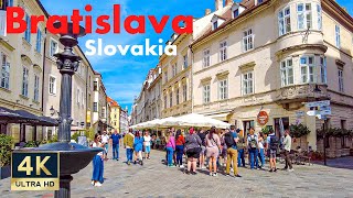 Bratislava Slovakia 🇸🇰 4K Old Town Walking Tour 2022 [upl. by Desma]