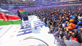 RAILA ODINGAS FINAL CAMPAIGN SPEECH AT AZIMIOS GRAND FINALE RALLY AT KASARANI STADIUM [upl. by Cardinal]