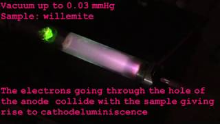 Cathodoluminescence a simple demonstration [upl. by Galvin459]