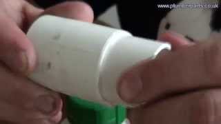 How To Join Plastic PVC Pipe  Plumbing Tips [upl. by Leur]