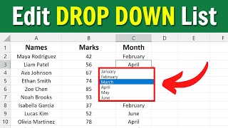 How to Edit Drop Down List in Microsoft Excel Best Way [upl. by Bartholomeo498]