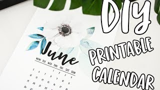 How to Make a Printable Calendar How to DIY Calendar How to make a calendar tutorial Calendar DIY [upl. by Antsirhc]