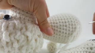 How to attach jointed legs on amigurumi [upl. by Raycher437]