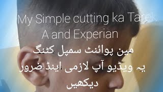 Boys Simple Haircut  With Scissor and step by step sade ball karate ka Tarek a Full Tarek a [upl. by Itin]