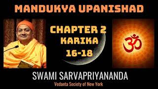 24 Mandukya Upanishad  Chapter 2 Karika 1618  Swami Sarvapriyananda [upl. by Zednanref]