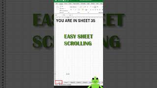 Crazy Fast Sheet Scrolling shorts shortcut excel exceltips exceltutorial [upl. by Neelyak701]