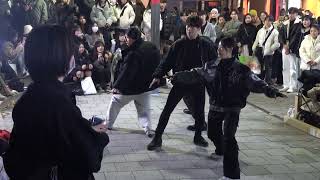 231119 kpop UL dance team MIC Drop BTS Hongdae busking [upl. by Gilbertson]