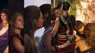 Assassins Creed Odyssey All Romance Scenes 4hr 30mins [upl. by Oetam418]