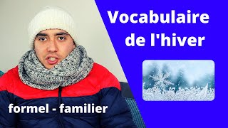 Vocabulaire de lhiver en français French classes 💪 [upl. by Dyke]