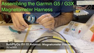 RV10 Avionics  Magnetometer Harness Part 2  Making the harness [upl. by Eenram]