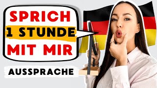 🗣️Sprich mit mir 1 Stunde Deutsch lernen verbessere deine Aussprache und deinen Wortschatz [upl. by Ahsiugal]