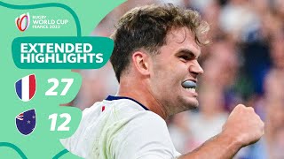 Hosts historic win over All Blacks  France v New Zealand  Rugby World Cup 2023 Extended Highlights [upl. by Izmar]