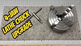 Independent 4Jaw Chuck for the Vevor Mini Lathe  K72125 Installation requires Modifications [upl. by Iamhaj]