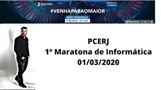 Informática para Concursos  Primeira Maratona PCERJ  Estratégia  01032020 [upl. by Korns]