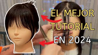 El flequillo abiertocortina tutorial paso a paso PARA TODOS LOS PELUQUEROS [upl. by Novat]