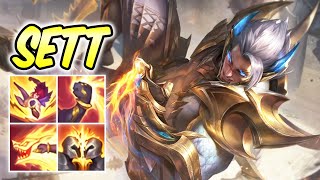 PRESTIGE EDITION OBSIDIAN DRAGON SETT  Build amp Runes  Sett Top Gameplay  League of Legends [upl. by Anikat]