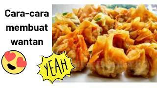 CARA MEMBUAT WANTAN GORENG [upl. by Slaohcin]