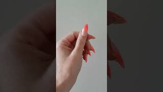 My Coral Pink Ombre Nails shorts ombrenails nailart naildesign [upl. by Madson]