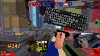 Tecware Phantom Elite Keyboard ASMR 247 Roblox Aimblox Gameplay 4K UHD [upl. by Llenahc]