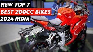 Top 7 New Best 200cc Bikes In India 2024Powerfull BikesYamahaBajajTVsHondaktmHeroBest Bikes [upl. by Ehgit]