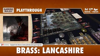 Brass Lancashire  Live Playthrough with Tabletop Simulator [upl. by Akkim]