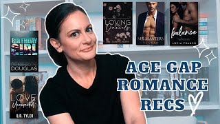 age gap romance you MUST read  book recommendations centered around my FAVORITE TROPE [upl. by Foy]