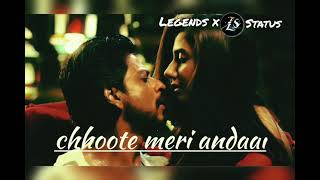 😍Deedaar Tera Milne🤞Ke BaadZaalimaWhatsapp Status🔥sharukh khanMahira khanLegends X Satus✨ [upl. by Meridel]