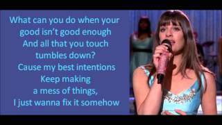 Glee  Get It Right lyrics [upl. by Yro]