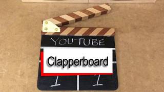 How to make and use a movie clapperboard [upl. by Naitsirhk429]