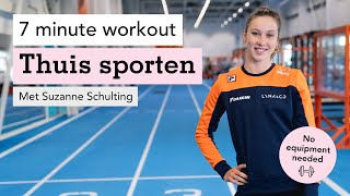 Thuis sporten 7 minute workout sporten met Suzanne Schulting [upl. by Tahmosh526]