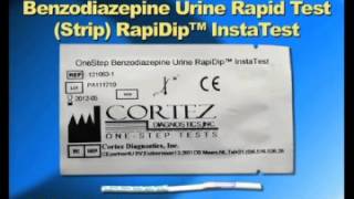 Benzodiazepine Urine Rapid Test Strip RapiDip™ InstaTest [upl. by Enait]