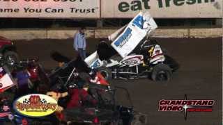 141 Speedway IRA 410 sprints Highlights [upl. by Trebor]