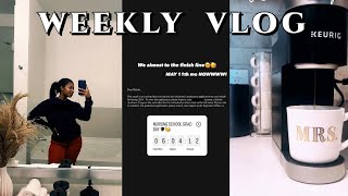 WEEKLY VLOG  applying for graduation wife life in nursing school etc [upl. by Oilicec]