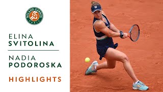 Elina Svitolina vs Nadia Podoroska  Quarterfinals Highlights I RolandGarros 2020 [upl. by Asi]