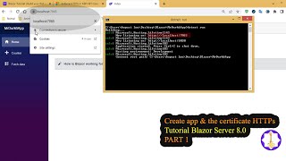 Create app amp the certificate HTTPs  Tutorial Blazor Server 80  PART 1 [upl. by Rebane494]