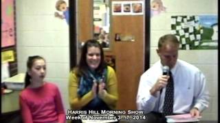 Week of 110414 Harris Hill Elementary Penfield Morning Show [upl. by Nogas]