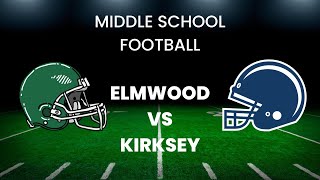 Elmwood Raiders vs Kirksey Cougars FB [upl. by Eimorej]