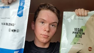 TRYING MYPROTEIN VEGAN BLEND NEW RECIPE 2019 [upl. by Rebmat290]