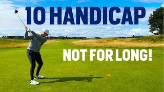 10 Handicapper Learns Scratch Golf in ONE Round with me [upl. by Atnohs19]