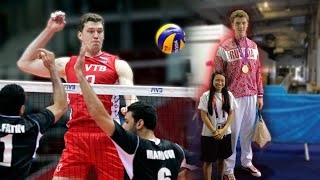 Dmitriy Muserskiy 218cm  VOLLEYBALL GIANT [upl. by Ainsley238]