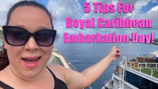 5 Things You Should Do On A Royal Caribbean Cruise  Embarkation Day [upl. by Rocca]