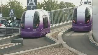 Personal transport pods unveiled at Heathrow Airport [upl. by Casteel16]