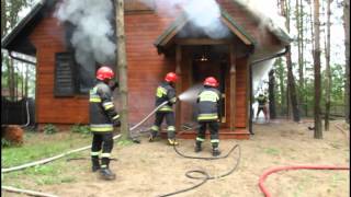 Pożar domku w m Zawady Tworki [upl. by Nahij]