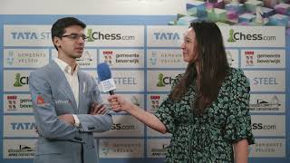 Anish Giri draws a balanced game against Ding Liren in his hometown  Round 9 [upl. by Elia]