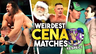 John Cenas weirdest WWE matches [upl. by Siuqaj]