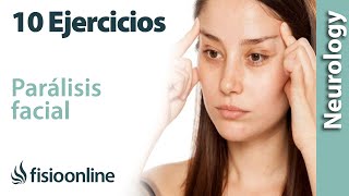 10 Ejercicios CLAVES para la PARÁLISIS FACIAL [upl. by Anaehr]