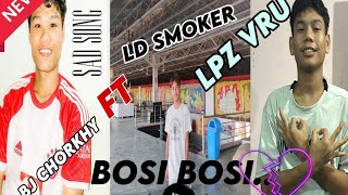 BOSI BOSI ACOUSTIC VERSION KAUBRU SONG🥰 SINGER FT LOPEZ reang ft bj chorkhy and ld smoker [upl. by Ahseik]